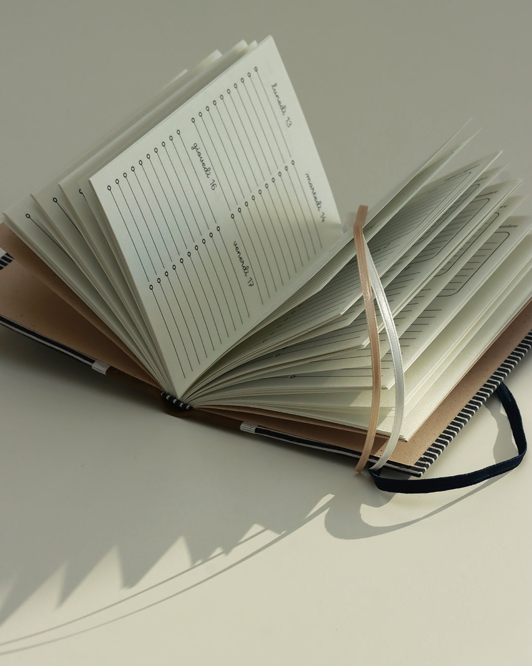 Agendina 2026 rigata (dorso arrotondato con elastico e pagine bianche extra)