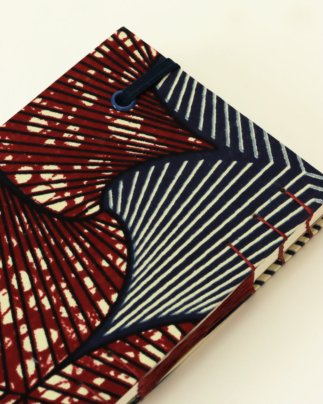 Agendina 2026 wax conchiglie blu e terra (mix copta-francese con elastico, busta e pagine bianche extra)