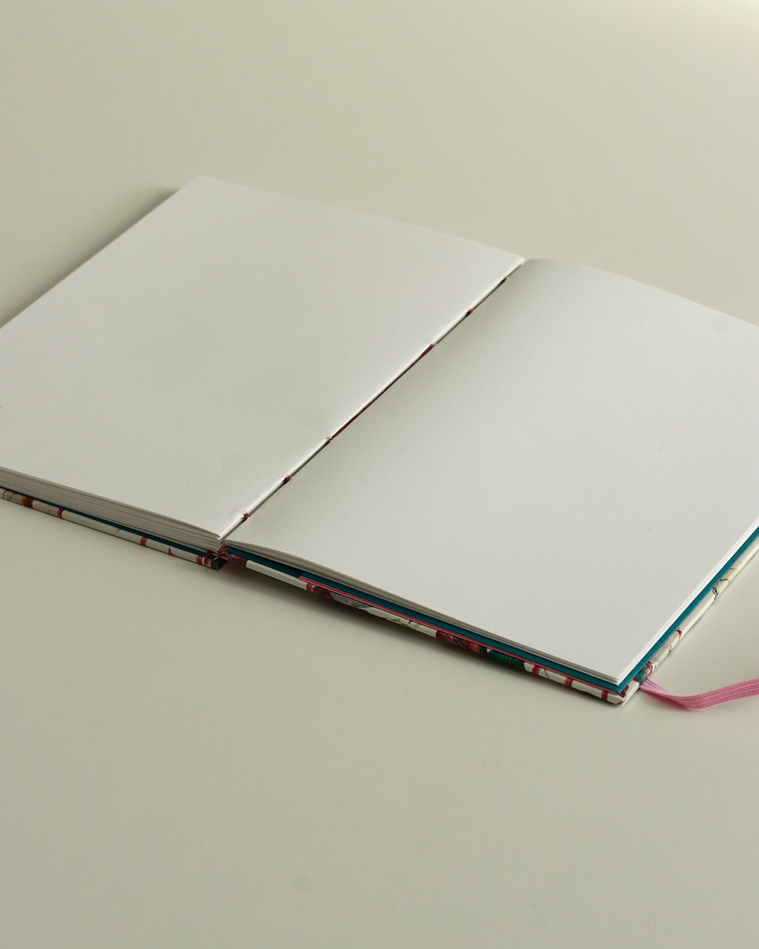 Quaderno Appunti, formato A5, carta di bambù e cotone, fiori di cotone (elastico e busta)