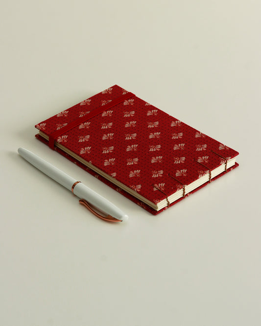 Quaderno tascabile Refashion marrone (elastico)