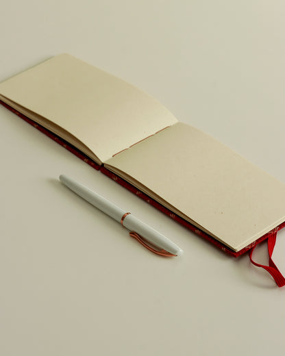 Quaderno tascabile Refashion marrone (elastico)