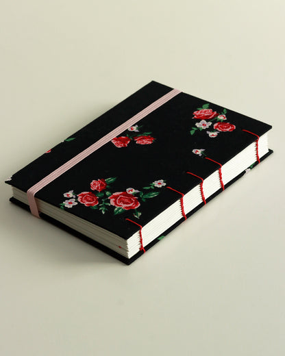 Agenda delle ricorrenze - rose (copta con elastico)