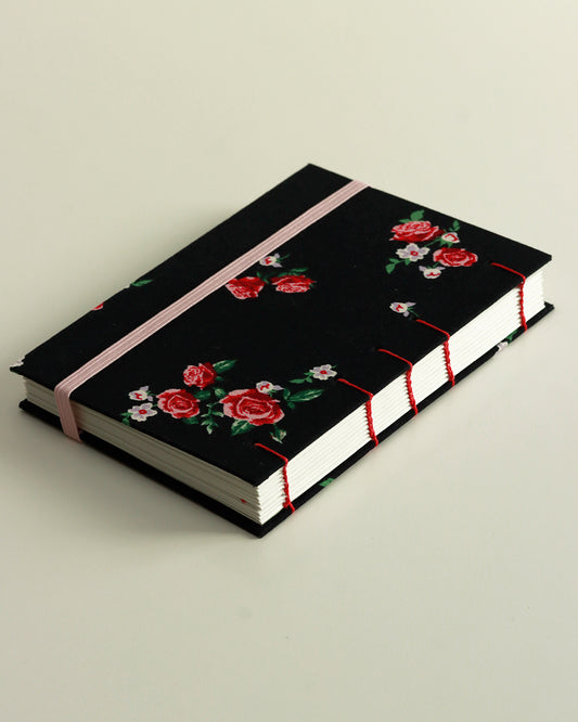 Agenda delle ricorrenze - rose (copta con elastico)