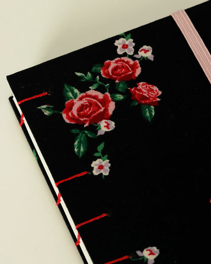 Agenda delle ricorrenze - rose (copta con elastico)