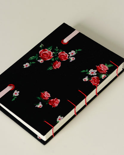 Agenda delle ricorrenze - rose (copta con elastico)