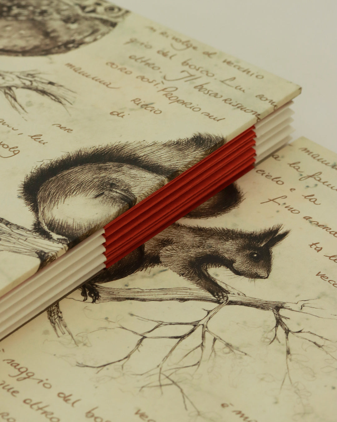 Quaderno di disegno tecnico per vision board, mappe concettuali e progetti creativi - copertina animali del bosco