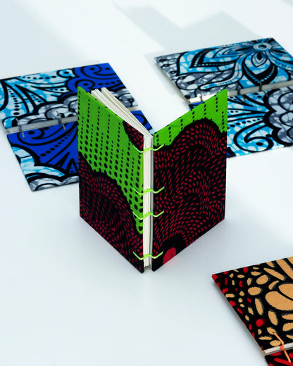Pocket notebook tessuto wax africano
