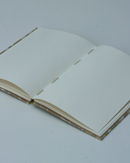Quaderno da corredo formato A5 Appunti Bauletto Fiorellini tortora e verde