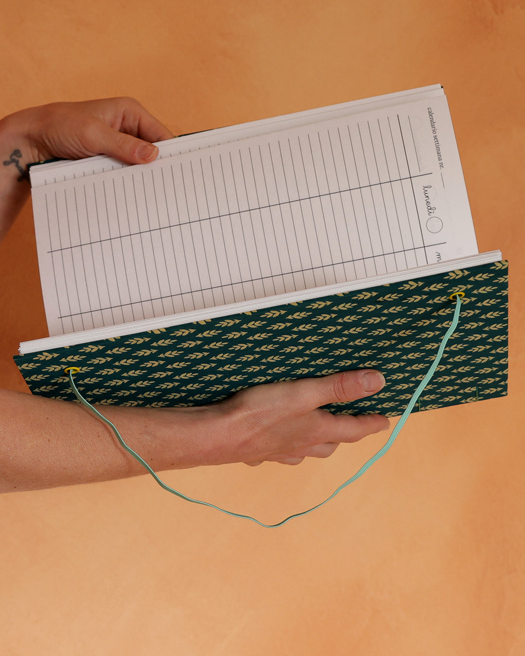 Planner settimanale da datare agenda grande professionale