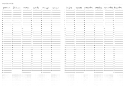 Maxi agenda pianificatrice perpetua mosaico spagnolo (copta)
