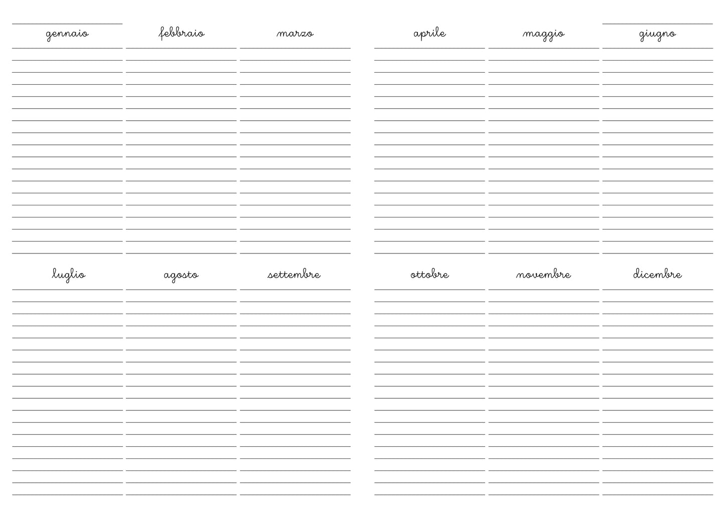 Maxi agenda pianificatrice perpetua mosaico spagnolo (copta)