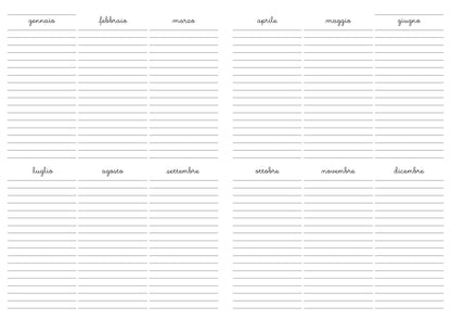 Maxi agenda pianificatrice perpetua mosaico spagnolo (copta)