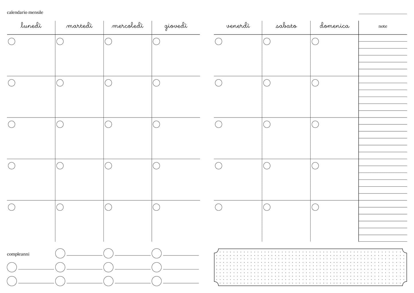 Maxi agenda pianificatrice perpetua mosaico spagnolo (copta)