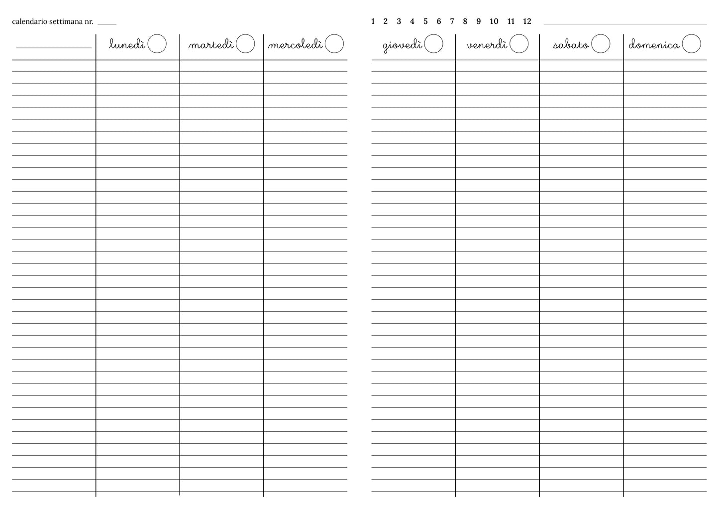 Maxi agenda pianificatrice perpetua mosaico spagnolo (copta)