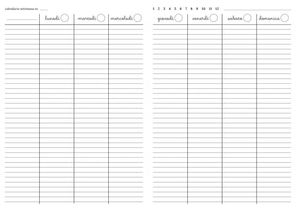 Maxi agenda pianificatrice perpetua mosaico spagnolo (copta)