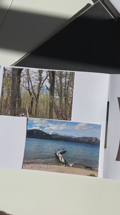 Album medio fotografia o guestbook | rilegatura australiana | black and white